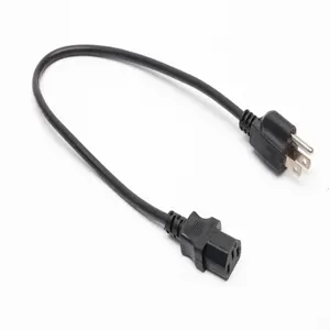 Standar Amerika kabel daya ac AS gratis sampel 3pin steker us 3 pin kabel daya untuk komputer