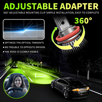 Ampoule de phare LED verte super lumineuse 130W, double tube en cuivre, haute puissance, H4 H7 H11 9005, phare LED automobile, combo de feux antibrouillard