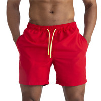 Short de fitness en nylon pour hommes avec logo personnalisé en gros Pantalon décontracté de plage et de surf respirant pour hommes