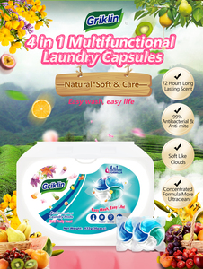 Grosir sabun cuci larut air Pods deterjen cuci rumah tangga kapsul cuci 4 dalam 1 Pods deterjen cair cucian - Product Image 5