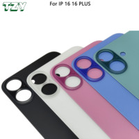 Couvercle en verre de batterie arrière de téléphones portables à grand trou pour le remplacement du boîtier arrière de l'iPhone16 16plus