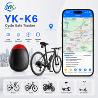 Traceur GPS étanche OEM mondial 2G 4G 5G pour vélo avec buzzer puissant et feu arrière, installation discrète, compatible PC, pour vélos électriques et trottinettes