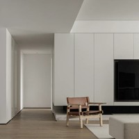 Meuble TV et Cheminée sur Mesure pour Salon, Style Minimaliste Européen-Américain Haut de Gamme, Écologique et Durable, pour Toute la Maison