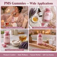 Bonbons gélifiés à base de plantes pour soulager les symptômes du SPM, gommes à mâcher aux nutriments naturels pour la maintenance du bien-être féminin mensuel