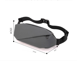 Bolso de Cintura y Hombro de Nailon de Gran Capacidad para Hombre, Estilo Deportivo Multifuncional, Bolso de Pecho, Porta Teléfono Móvil, Bolso Bandolera Informal para Correr - Product Image 6