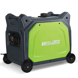 Meilleure qualité petits générateurs d'essence silencieux sans carburant Dinamo 6500 watts 6.5kva avec sortie AC DC 12V 220V