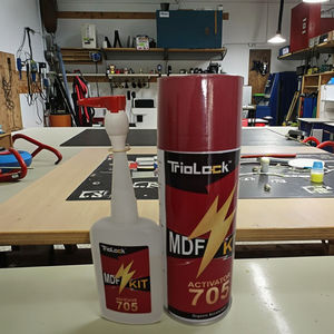 中密度纤维板套件400毫升705快速粘合剂钙胶3.50盎司，带活化剂透明强力胶粘合剂和加速器喷雾 - Product Image 5