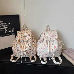Japanese style <b>cute</b> <b>bear</b> backpack 2026 new cartoon anime small backpack soft adorable casual lightweight double-shoulder bag - Product Image 5