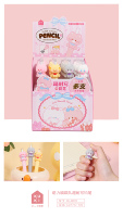 Nouveau Design créatif dessin animé presse KUKI crayons Ultra durables Kawaii pour l'école mignon Animal chat crayon