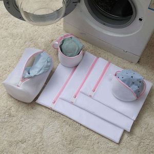Sacs de lavage en maille réutilisables et durables avec fermeture éclair, sacs de lavage pliables pour sous-vêtements avec fermeture éclair, sacs de lavage pour soutien-gorge - Product Image 2