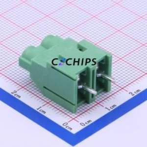 DB910-7.62-2P-GN-S Screw Terminal Block Through hole Component (THT),P=7.62mm Connector 1x2P 7.62mm Green Through Hole - Product Image 1