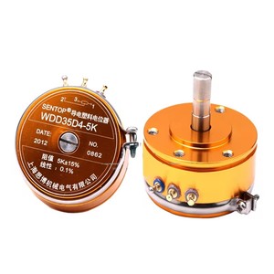 Sentop wdd35d4 1k/2K/5k/10k dẫn điện nhựa chiết 19mm góc trục ngắn cảm biến dịch chuyển WDD35D-4 tuyến tính 0.1% - Product Image 1