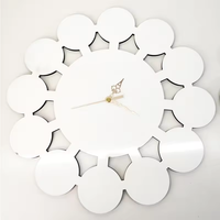 Horloge murale à panneau dur en MDF à sublimation pour impression personnalisée