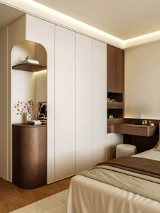 <span class=keywords><strong>Armoire</strong></span> sur mesure haut de gamme moderne et urbaine, placard personnalisé de marque indépendante avec porte invisible - Product Image 2