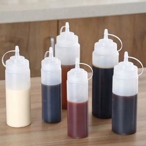Food Grade Plastic Squeeze Sauce Bottle for <b>Ketchup</b> Empty Refillable Condiment Container - Product Image 4