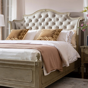<span class=keywords><strong>Lit</strong></span> Queen Size moderne de style américain et luxueux de 1.8m avec 5 + tiroirs Meubles de maison - Product Image 3