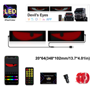 Tùy Chỉnh Hoạt Hình RGB <span class=keywords><strong>LED</strong></span> Ma Trận <span class=keywords><strong>Pixel</strong></span> Bảng Điều Chỉnh Lập Trình Ma Quỷ Mắt Đèn Cho Xe Tải Quảng Cáo Ứng Dụng Mới Điều Khiển Biểu Tượng Ánh Sáng - Product Image 6