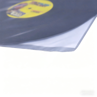 Pochettes de protection transparentes en plastique PE sans acide, imprimées avec logo personnalisé, pour disques vinyles