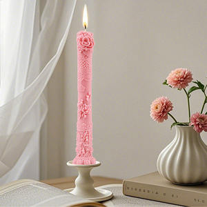 YS longue <span class=keywords><strong>tige</strong></span> Silicone <span class=keywords><strong>bougie</strong></span> moule rétro Relief Rose gypse décorations coulée moule bricolage aromathérapie <span class=keywords><strong>bougie</strong></span> faisant des fournitures - Product Image 4