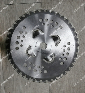 Hoja de sierra profesional industrial de 4 pulgadas para cortar madera, de acero soldado con láser, pintada de blanco, prensada en caliente - Product Image 3