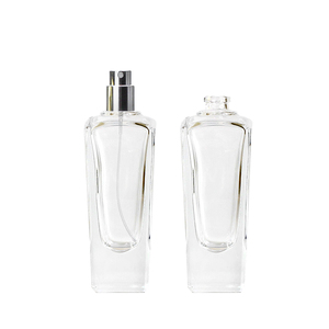 Wholesale clear Irregularity Glass Perfume <b>Spray</b> <b>Bottle</b> 50ml 100ml Gold Cap Crimp <b>Empty</b> Perfume <b>Bottle</b> with Gift Box - Product Image 5