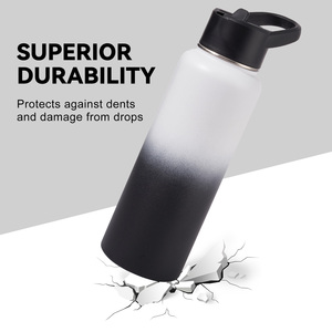 40oz Triple wall vacuum insulated Flip straw lid water <b>bottle</b> Drop resistant sports <b>thermos</b> 12 hour hot 24 hour cold - Product Image 4