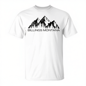 Maglietta souvenir Billings Montana Mountain, regalo per viaggiatori e appassionati di attività all'aperto - Product Image 2