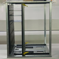 Chariot de rangement pour cartes de circuits imprimés avec panier de retournement pour un stockage efficace des cartes de circuits imprimés