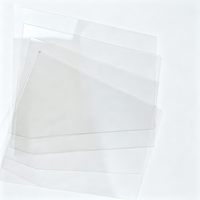 Feuille de PETG transparente de 0,5 mm à 1 mm d'épaisseur, 4 pieds x 8 pieds, pour écran facial