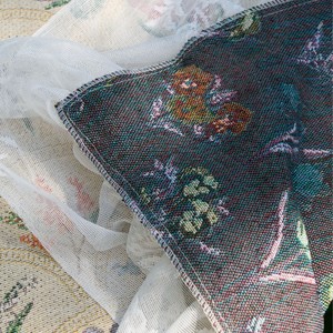 <span class=keywords><strong>ผ้า</strong></span>ปูโต๊ะลายแจ็คการ์ด สไตล์ฝรั่งเศส สีครีม แต่งลูกไม้ลายดอกไฮยาซินธ์ <span class=keywords><strong>ผ้า</strong></span>ปูโต๊ะอาหารทรงสี่เหลี่ยม - Product Image 5