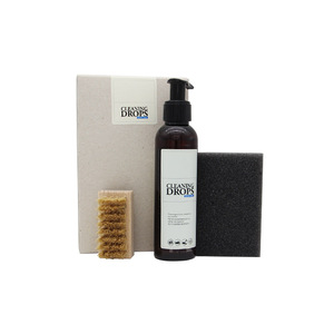 Kit d'entretien pour chaussures Cleaning Drops, 4 pièces avec brosse, éponge et nettoyant pour l'entretien des baskets - Product Image 3