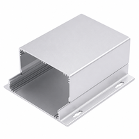 Boîtier en alliage d'aluminium argenté 150*72mm, compartiment pour batterie, boîte de commande d'alimentation, indice de protection IP54, longueur personnalisée, léger
