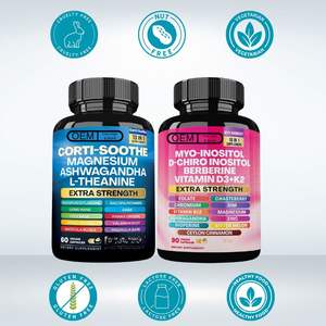 Doğrudan fabrika kaynağı TikTok sıcak satış ashashandha magnezyum + Inositol <span class=keywords><strong>d</strong></span>-chiro-inositol kapsüller yetişkinler için D3 K2 vitamini - Product Image 4