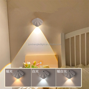 6 uds luces de dormitorio de montaje <span class=keywords><strong>en</strong></span> pared lámpara de inducción de <span class=keywords><strong>cuerpo</strong></span> <span class=keywords><strong>humano</strong></span> inteligente para interiores sensor de movimiento inteligente luz nocturna para niños - Product Image 2
