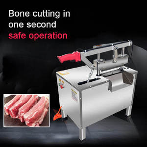 Cortadora de huesos comercial pequeña, automática, multifunción, de acero inoxidable, para cortar carne congelada, patas de cerdo, huesos de ternera y cordero. - Product Image 3