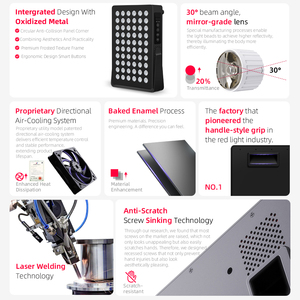 Perangkat Kecantikan Tubuh dan Wajah AZURE Lifestyle Products untuk Penggunaan di Rumah, Panel Terapi Cahaya Merah LED Tipe Berdiri OEM/ODM AL300 122901 - Product Image 3