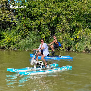 Spatium Vélo aquatique gonflable facile à ranger pour les sports nautiques - Vélo aquatique gonflable à pédales professionnel et haute performance - Product Image 1