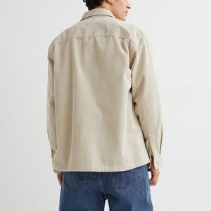 เสื้อเชิ้ตคอร์ดูรอยแขนยาวผู้ชายแบบมีกระเป๋าหน้าสั่งทำขายส่ง - Product Image 2