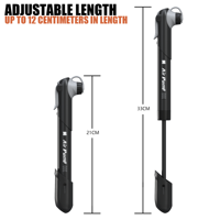 Pompe à air portable BAIMEI, mini pompe à main pour pneus de vélo