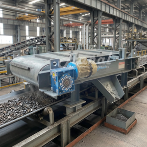 Système magnétique de séparation sur bande transporteuse robuste pour l'élimination du fer et la séparation des métaux - Séparateur magnétique permanent professionnel - Product Image 3