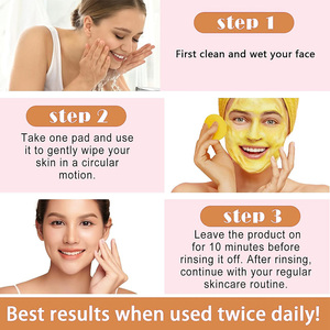 Tùy Chỉnh Pcs Nghệ Kojic Axit Làm Sạch Miếng Đệm Tự Nhiên Tẩy Tế Bào Chết Làm Sạch Miếng Đệm Cho Tất Cả Các Typies Da - Product Image 5