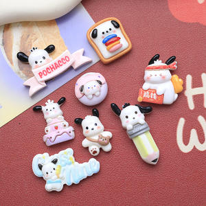 เคสโทรศัพท์การ์ตูนขนาดใหญ่แบบ DIY เคสใส่ขยะสุนัขสีขาวมีเสน่ห์ทำจากเรซินตกแต่งกรอบรูปทำด้วยมือกรอบรูปทำมือที่คาดผมรองเท้าของขวัญดอกไม้ - Product Image 3