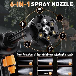 <span class=keywords><strong>Pistolet</strong></span> à eau de voiture sans balais 200Bar Nettoyeur à haute pression électrique <span class=keywords><strong>Pistolet</strong></span> à eau de jardin pour lavage de voiture à 3 vitesses - Product Image 3