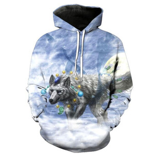 Felpa con cappuccio con stampa animale di moda nuova felpa con cappuccio 3D con stampa <span class=keywords><strong>leone</strong></span> per la strada di primavera abbigliamento quotidiano maschile - Product Image 5