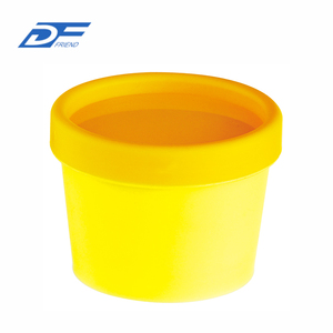 Gros 100 ml Cosmétique En Plastique Transparent Cogne Avec Le Couvercle, pot en plastique - Product Image 3