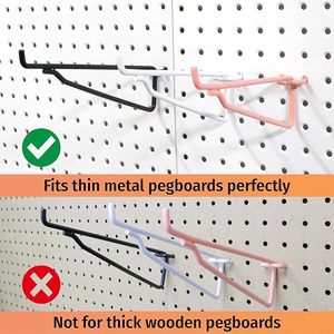 <b>Black</b> pegboard <b>Shelf</b> <b>Bracket</b> 8PC Set Hooks & Rails Pegboard Mounted <b>Black</b> Color Industrial Style Different Sizes Vietnam Origin - Product Image 2