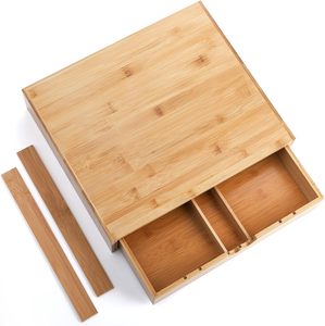Bán buôn tre cốc cà phê ngăn kéo, Cà phê <span class=keywords><strong>Pod</strong></span> chủ túi trà lưu trữ Organizer với 5 ngăn cho nhà bếp văn phòng cà phê Bar - Product Image 4