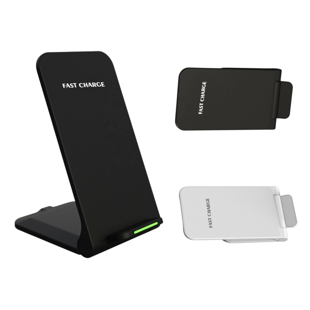 Portable Fast Wireless Charging Station 15W Wireless Charger Stand Desktop Mobile Phone Folding Chargers
