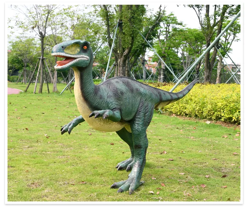 Neue art deco garten statuen fiberglas dinosaurier statue für verkauf
