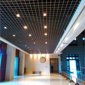 Paneles de Rejilla de Aluminio Artísticos Modernos de Alta Calidad, Diseño de Celdas Abiertas Ignífugos y Resistentes a la Humedad para Techos de Uso Comercial - Product Image 4